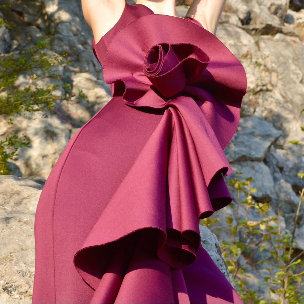 Mermaid Ruffle Maxi Dress - Picture 6 of 6